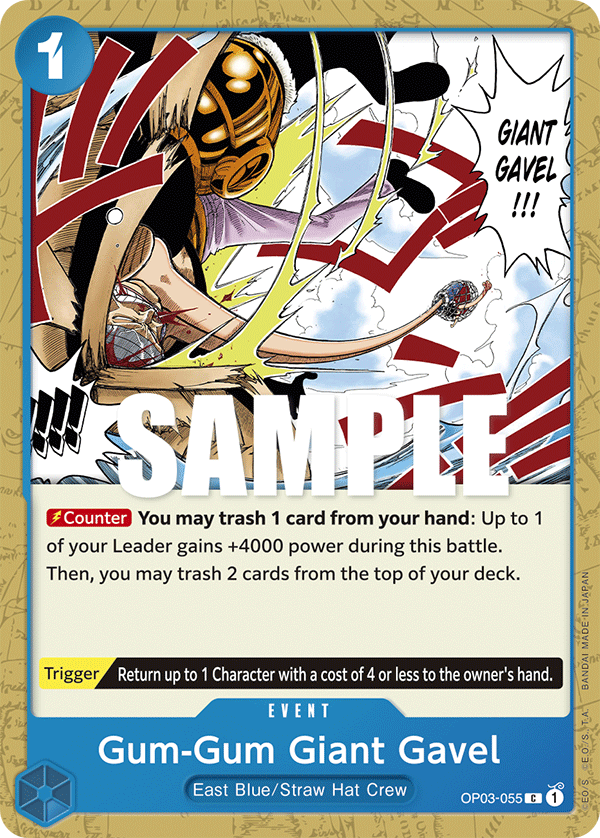 Gum-Gum Giant Gavel - onepiece TCG Card