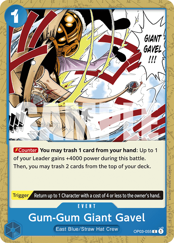 Gum-Gum Giant Gavel - onepiece TCG Card