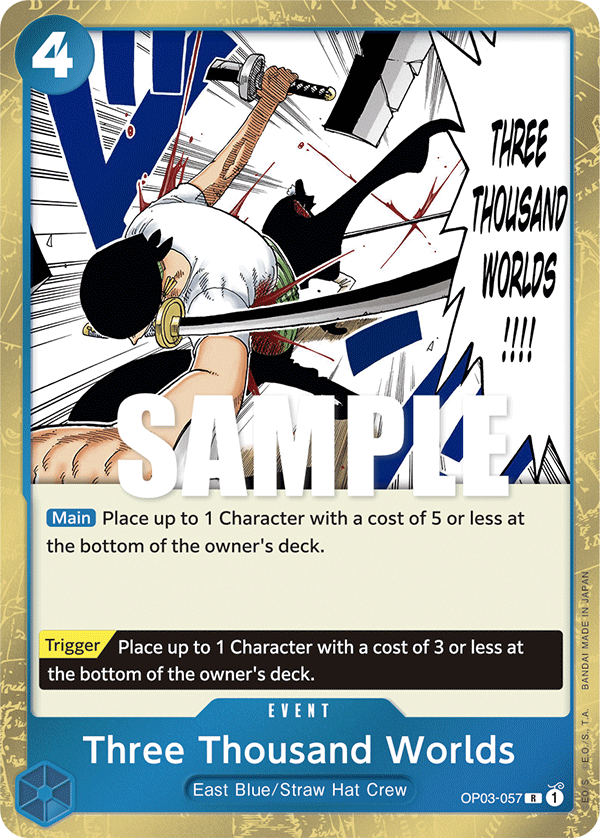 Three Thousand Worlds - onepiece TCG Card