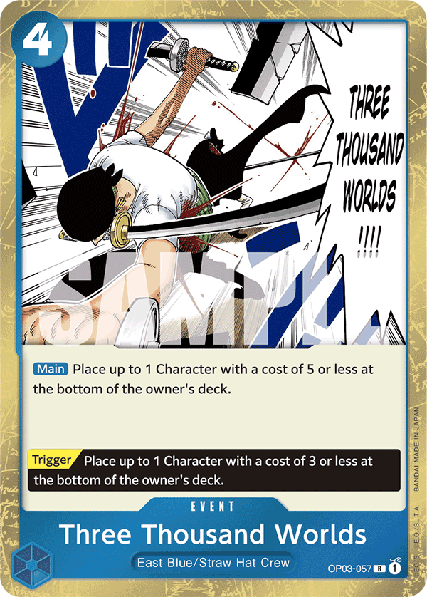 Three Thousand Worlds - onepiece TCG Card