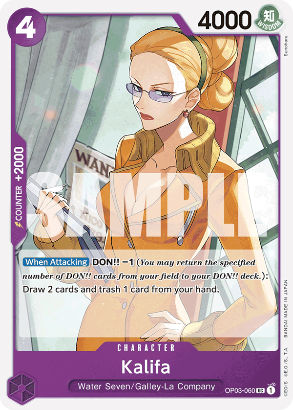 Kalifa - onepiece TCG Card