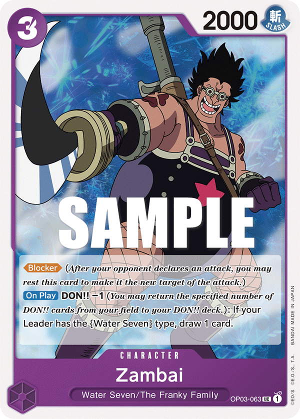 Zambai - onepiece TCG Card