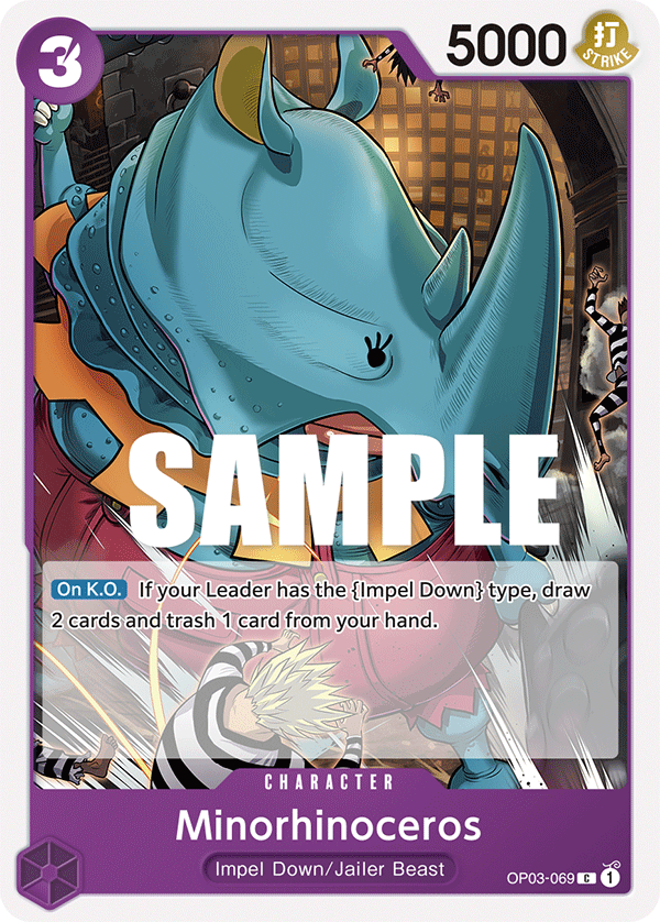 Minorhinoceros - onepiece TCG Card