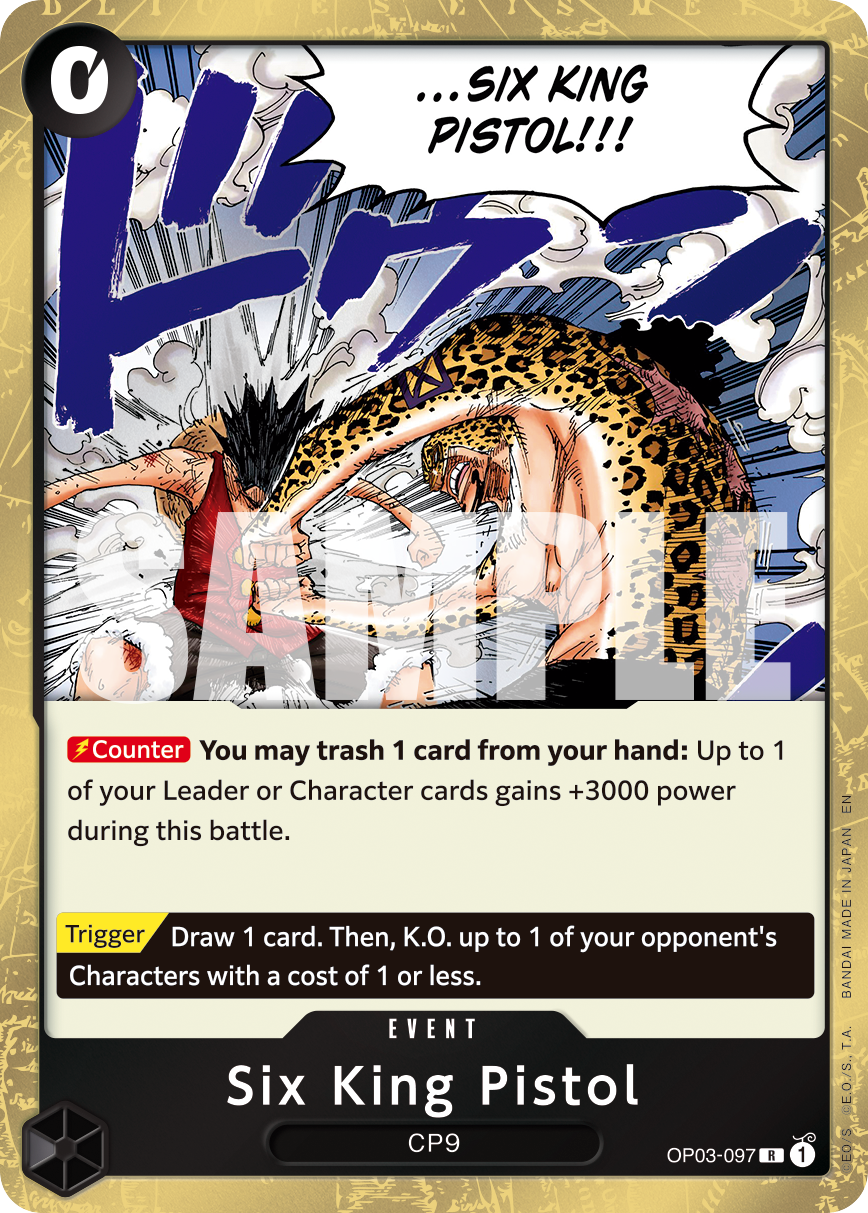 Six King Pistol - onepiece TCG Card