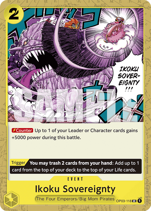 Ikoku Sovereignty - onepiece TCG Card