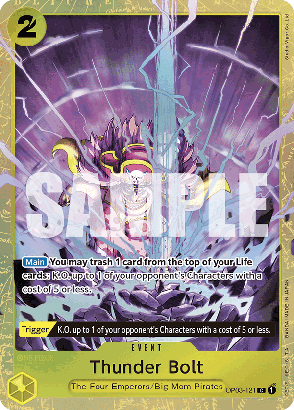Thunder Bolt - onepiece TCG Card