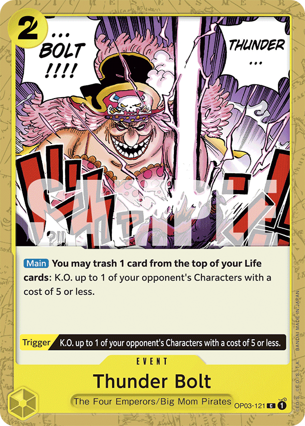 Thunder Bolt - onepiece TCG Card