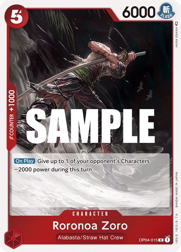 Roronoa Zoro - onepiece TCG Card