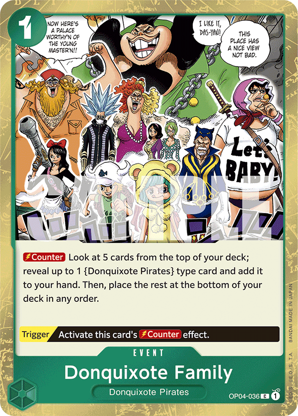 Donquixote Family - onepiece TCG Card