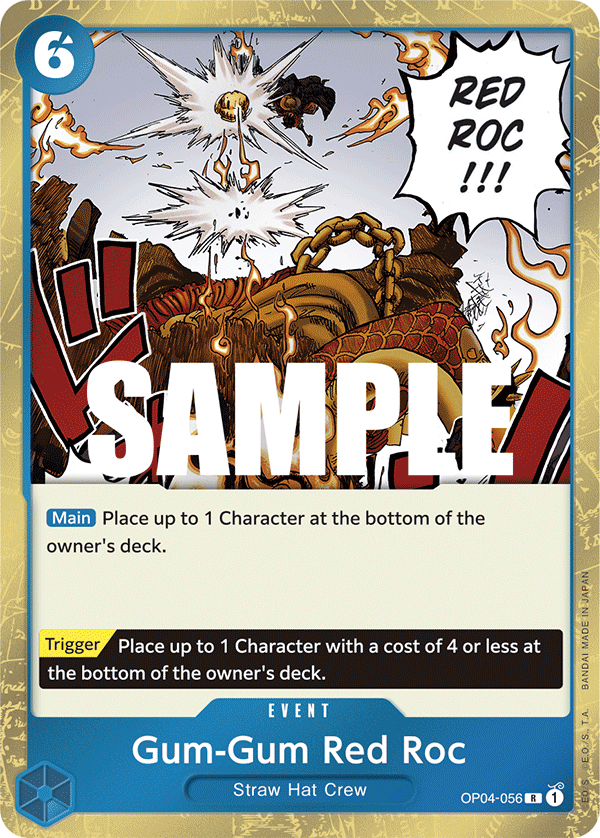 Gum-Gum Red Roc - onepiece TCG Card