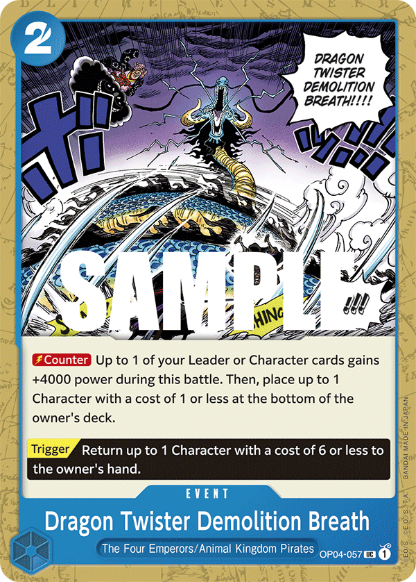 Dragon Twister Demolition Breath - onepiece TCG Card