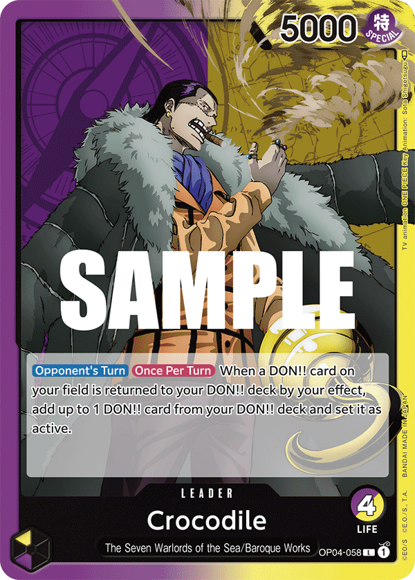 Crocodile - onepiece TCG Card