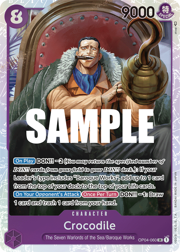 Crocodile - onepiece TCG Card