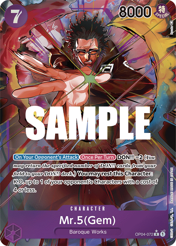 Mr.5(Gem) - onepiece TCG Card