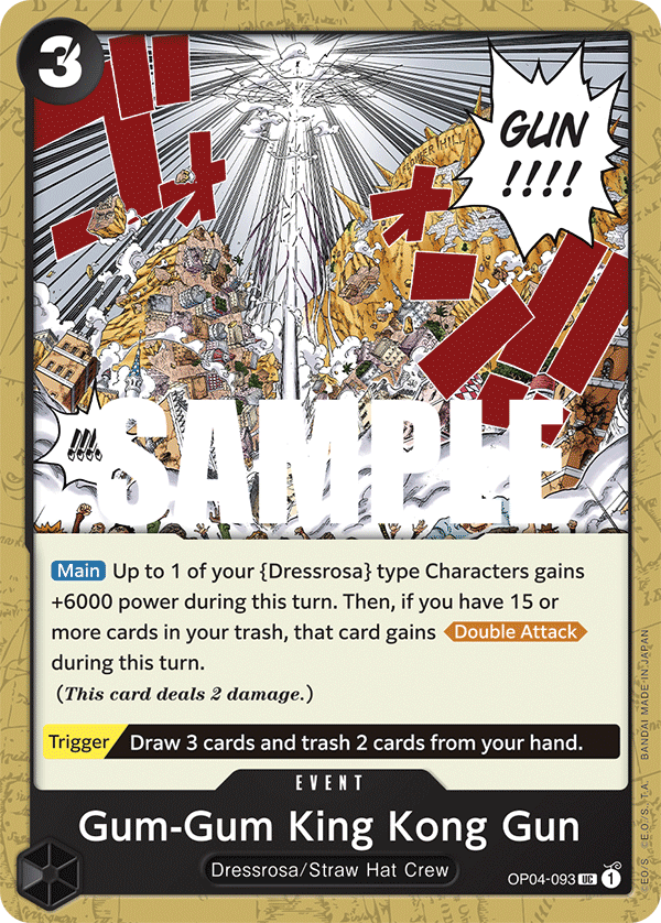 Gum-Gum King Kong Gun - onepiece TCG Card