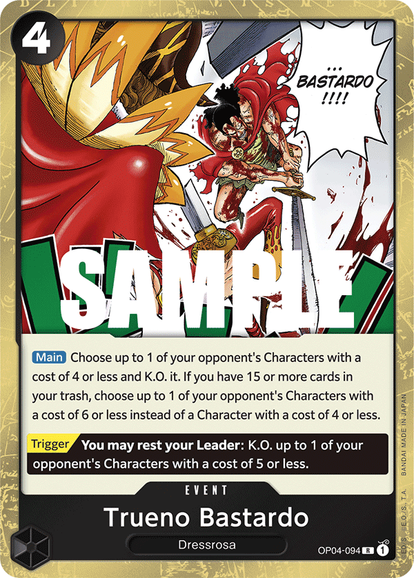 Trueno Bastardo - onepiece TCG Card