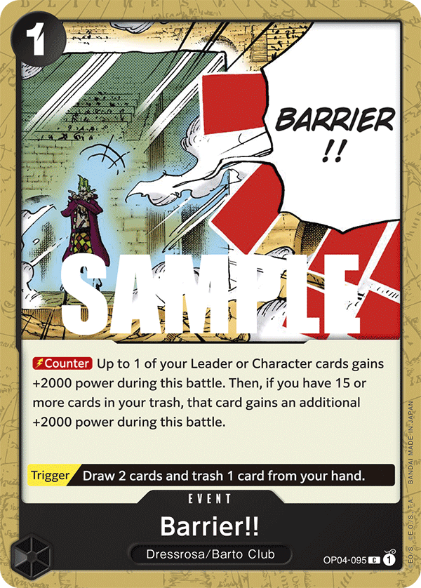 Barrier!! - onepiece TCG Card