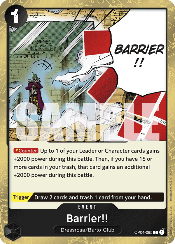 Barrier!! - onepiece TCG Card