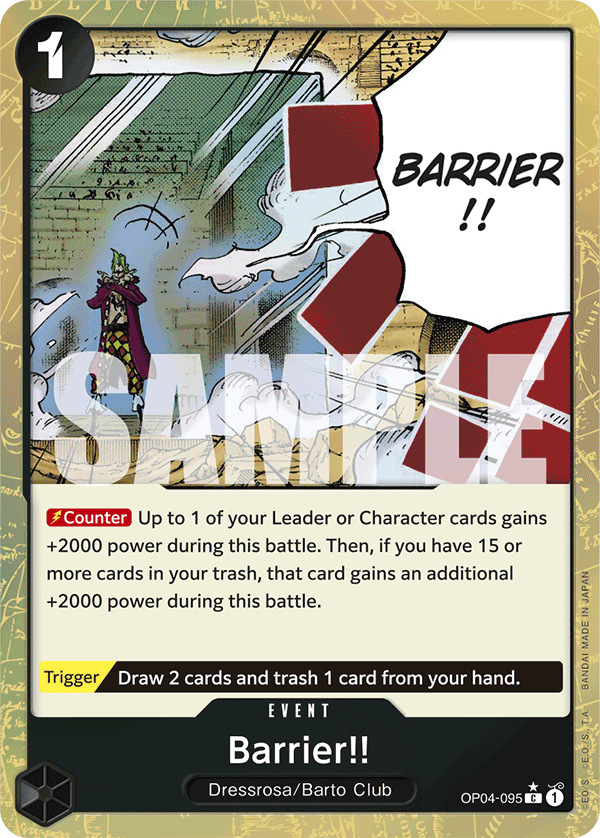 Barrier!! - onepiece TCG Card