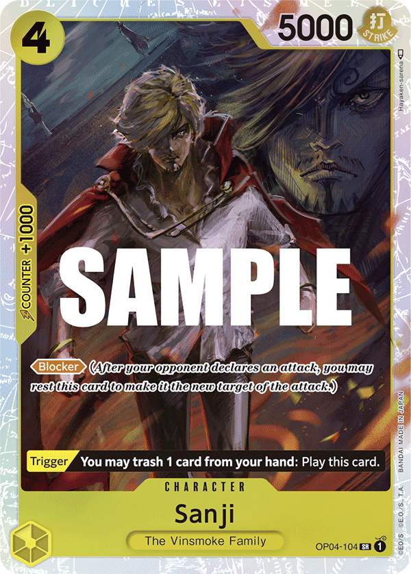 Sanji - onepiece TCG Card