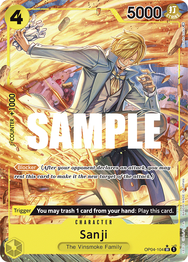 Sanji - onepiece TCG Card