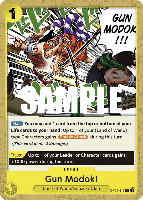 Gun Modoki - onepiece TCG Card
