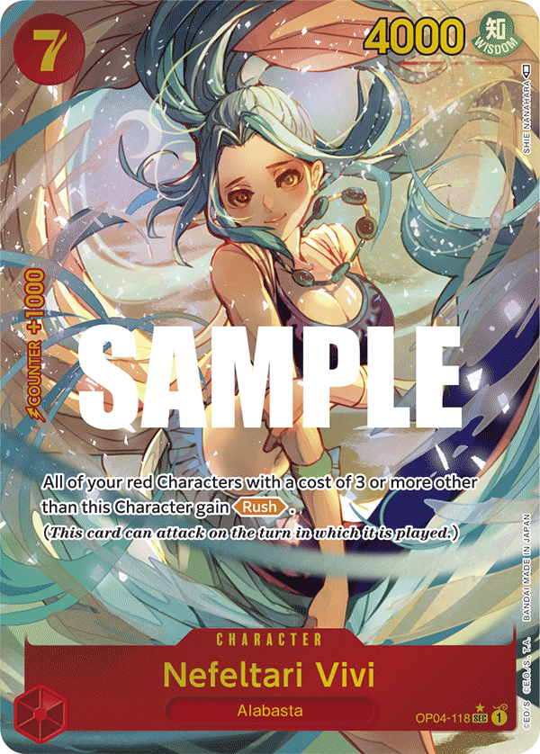 Nefeltari Vivi - onepiece TCG Card