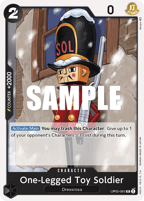 One-Legged Toy Soldier - onepiece TCG Card