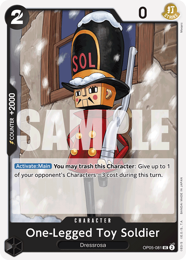 One-Legged Toy Soldier - onepiece TCG Card
