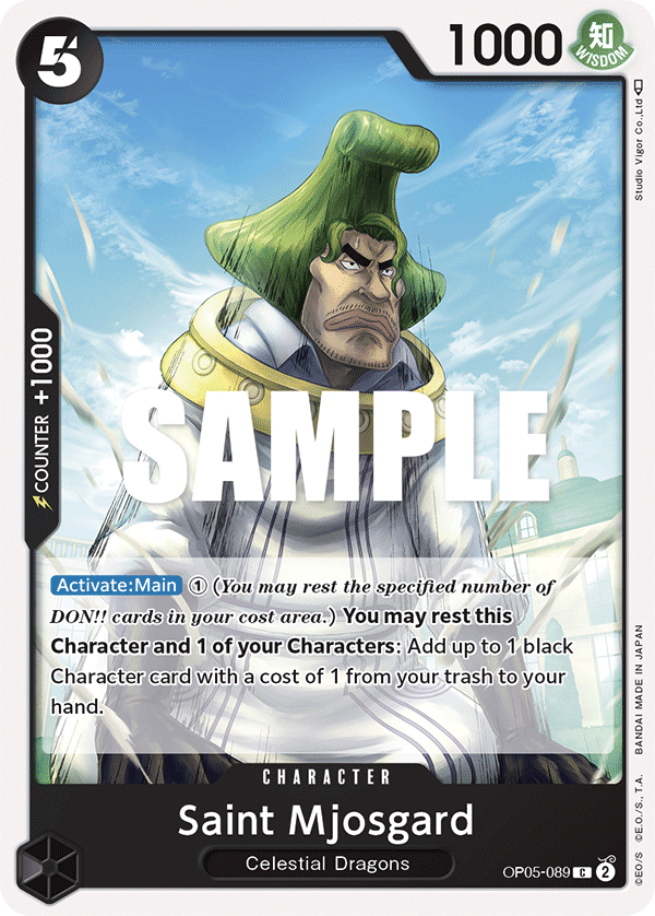 Saint Mjosgard - onepiece TCG Card