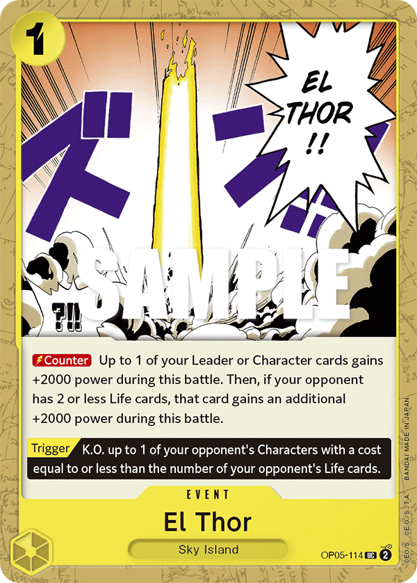 El Thor - onepiece TCG Card
