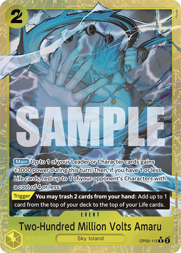 Two-Hundred Million Volts Amaru - onepiece TCG Card