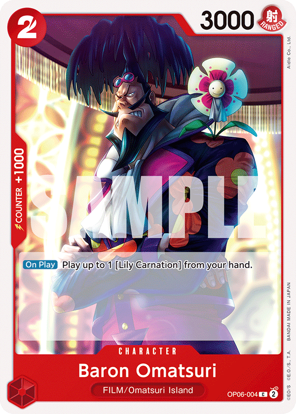 Baron Omatsuri - onepiece TCG Card