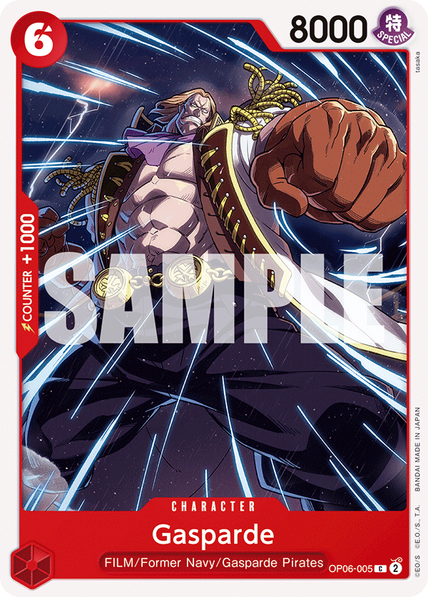 Gasparde - onepiece TCG Card