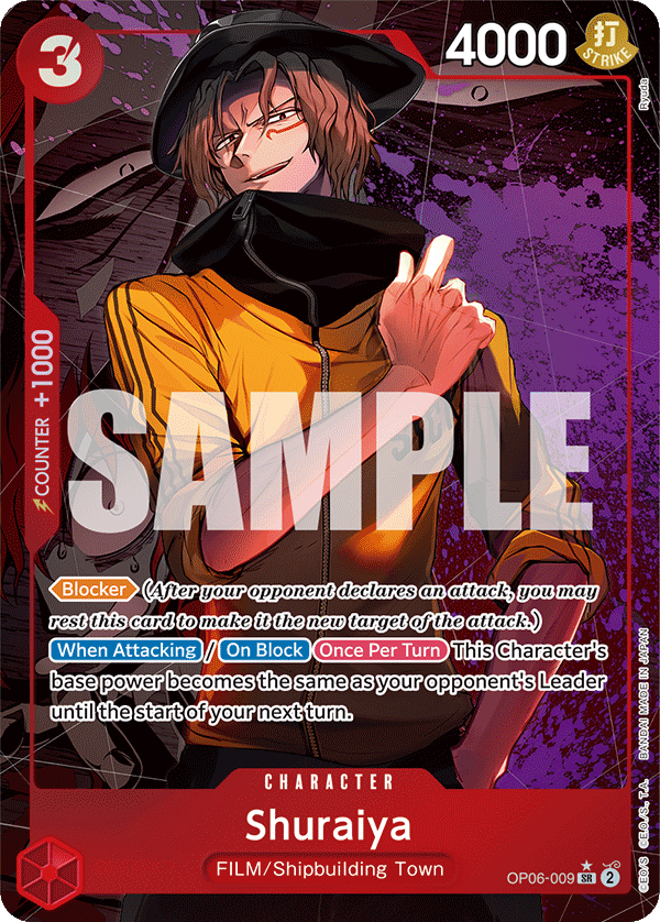 Shuraiya - onepiece TCG Card