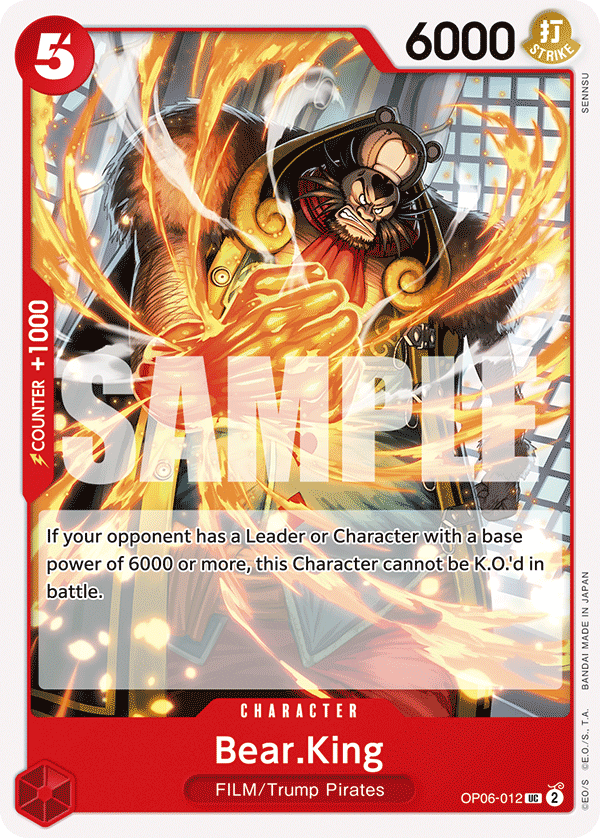 Bear.King - onepiece TCG Card