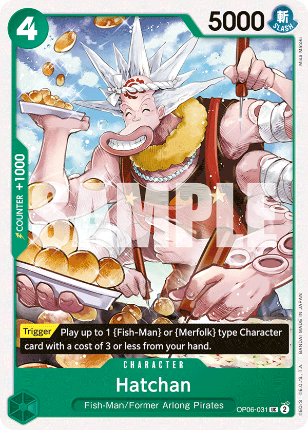 Hatchan - onepiece TCG Card