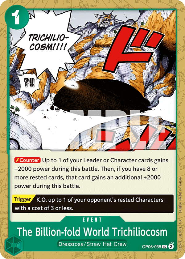 The Billion-fold World Trichiliocosm - onepiece TCG Card