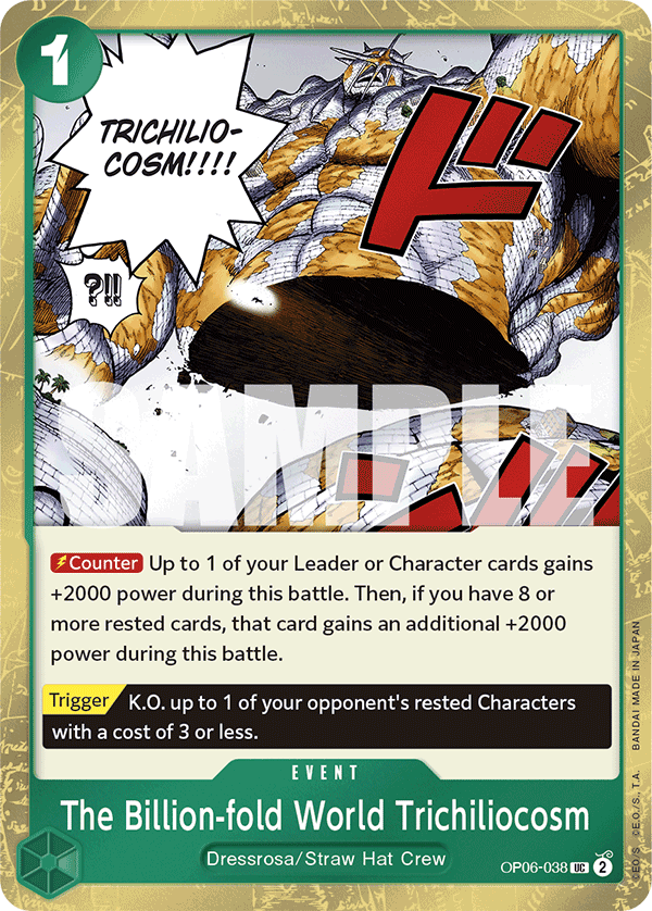 The Billion-fold World Trichiliocosm - onepiece TCG Card
