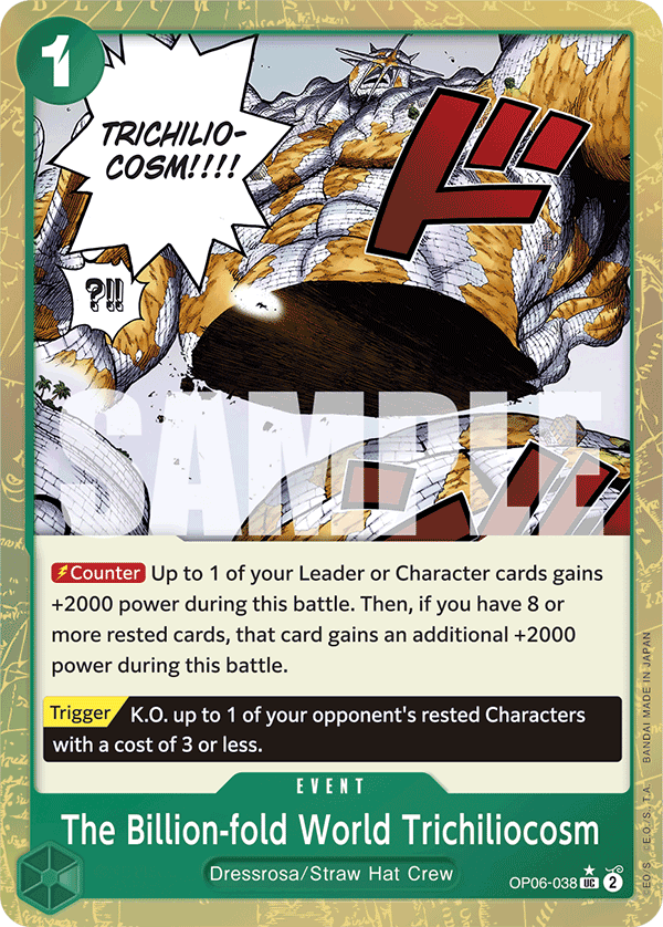 The Billion-fold World Trichiliocosm - onepiece TCG Card