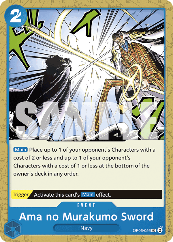 Ama no Murakumo Sword - onepiece TCG Card