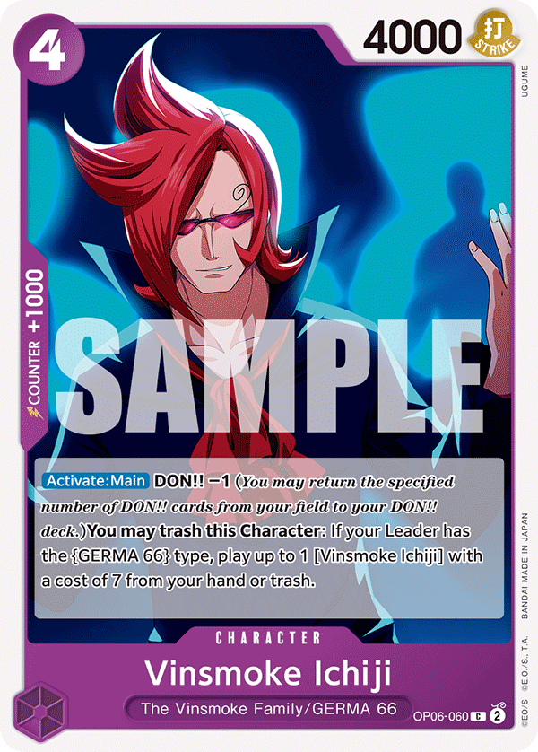 Vinsmoke Ichiji - onepiece TCG Card
