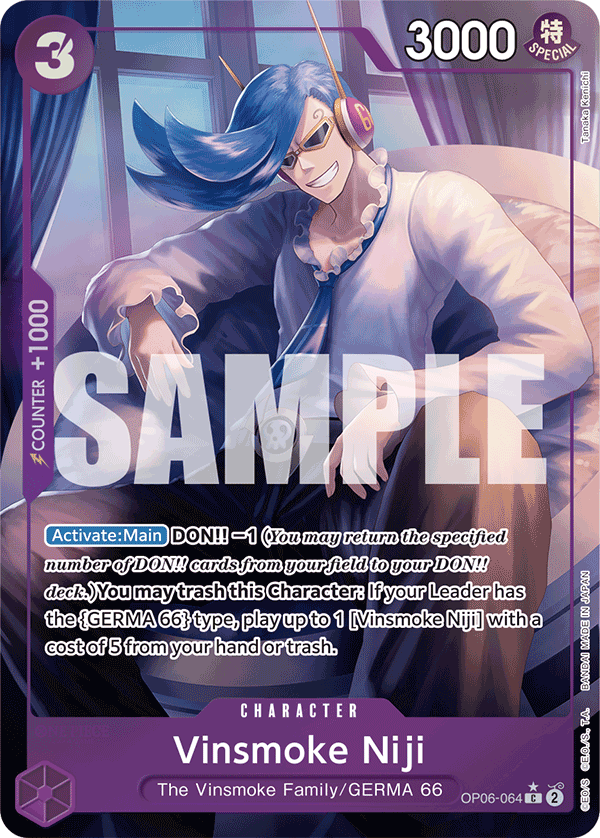 Vinsmoke Niji - onepiece TCG Card