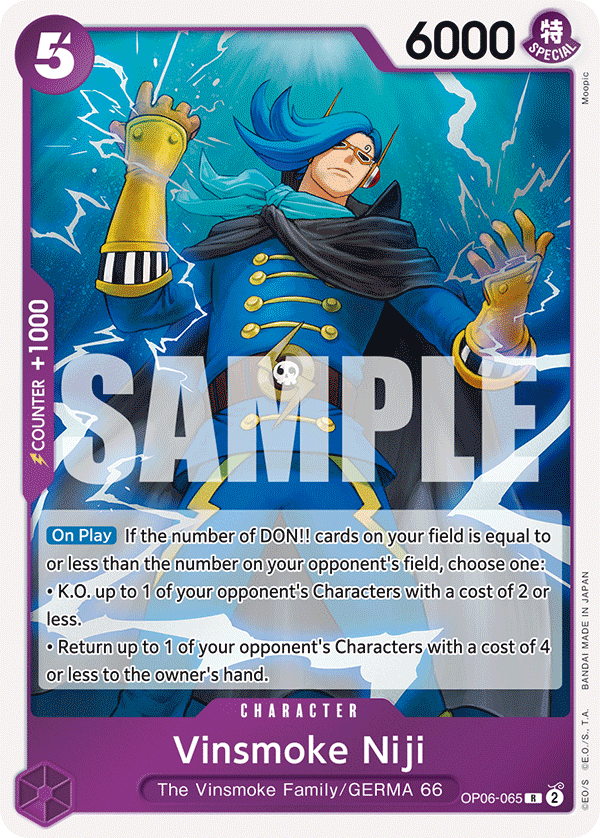 Vinsmoke Niji - onepiece TCG Card