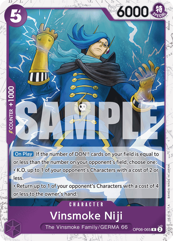 Vinsmoke Niji - onepiece TCG Card