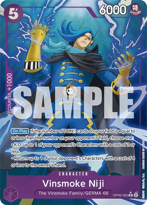 Vinsmoke Niji - onepiece TCG Card