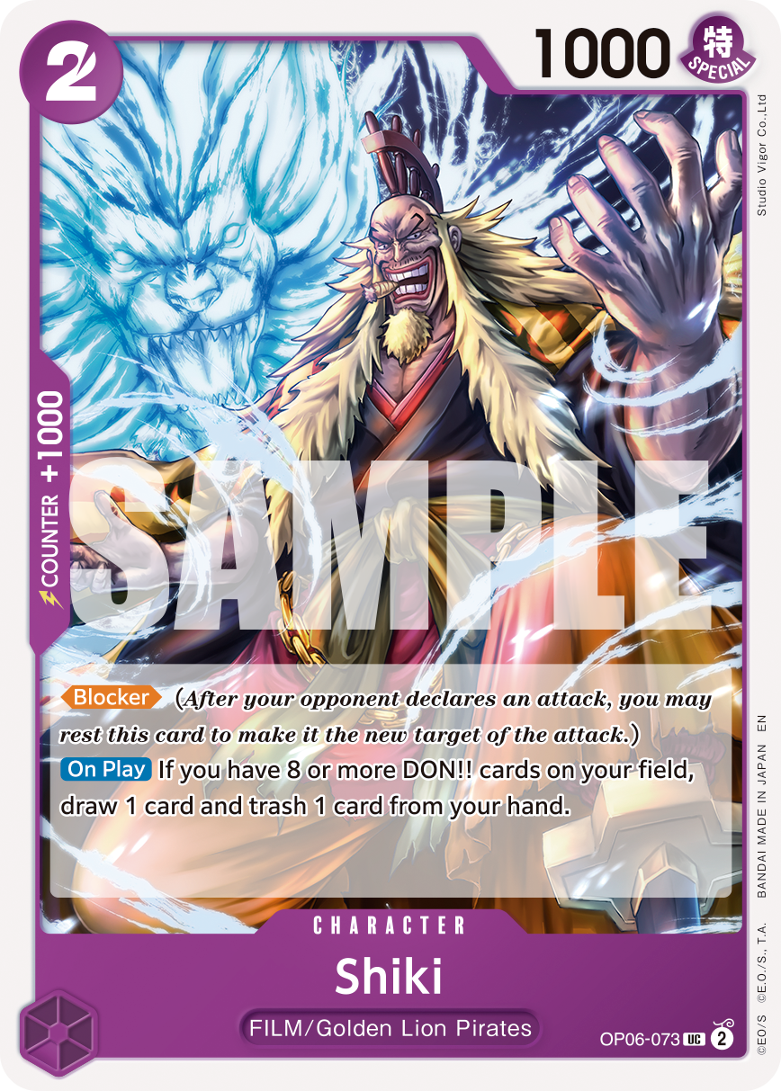Shiki - onepiece TCG Card