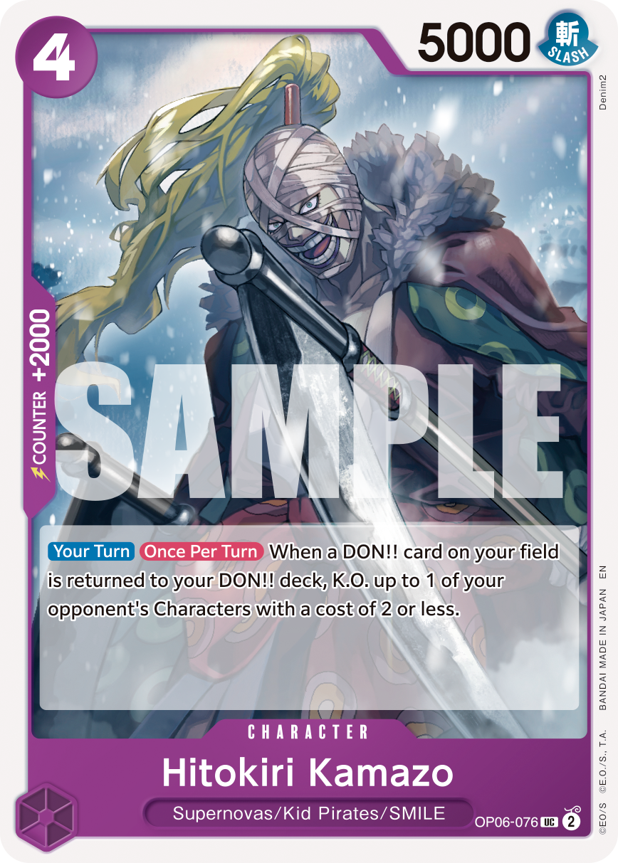 Hitokiri Kamazo - onepiece TCG Card