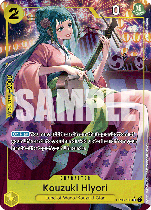 Kouzuki Hiyori - onepiece TCG Card