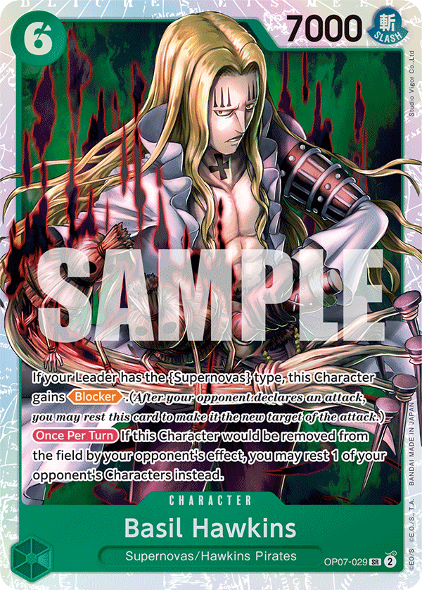 Basil Hawkins - onepiece TCG Card